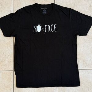 Men’s SPIRITED AWAY, NO FACE Short Sleeve T-Shirt Black Size XL